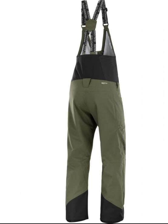 超美品】Salomon ビブパンツ カーキ S