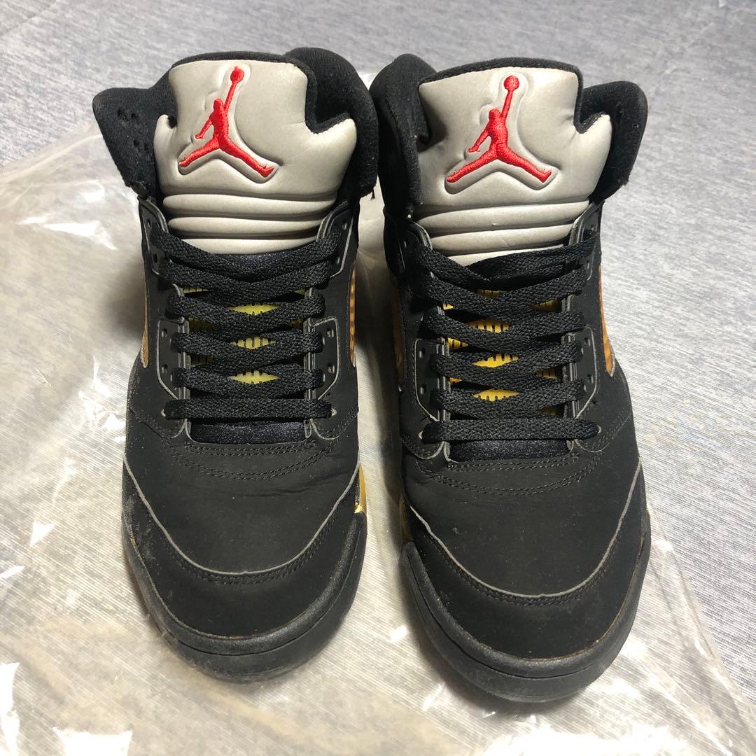 2006 nike Air Jordan 5 ブラック/ゴールド ナンバーリング - メルカリ