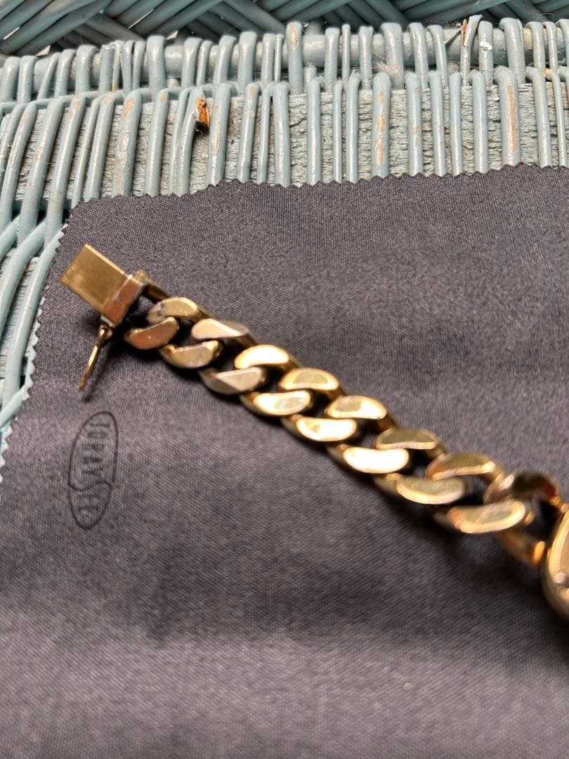 Obreyオブレイ金張 喜平チェーンブレスレットSOLID SILVER 稼働品