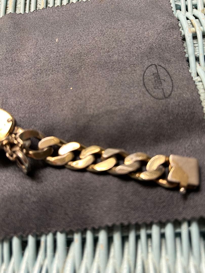 Obreyオブレイ金張 喜平チェーンブレスレットSOLID SILVER 稼働品