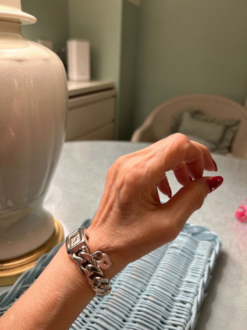 Obreyオブレイ金張 喜平チェーンブレスレットSOLID SILVER 稼働品