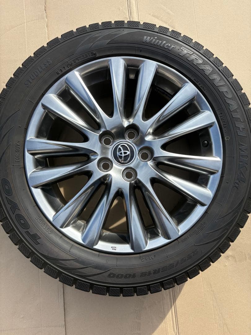 60 後期　トヨタ　ハリアー　純正ホイール　18インチ　7.5J +45 5H