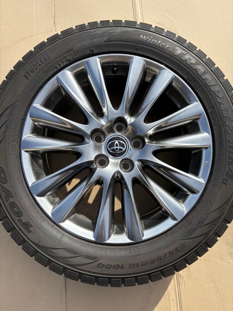 60 後期　トヨタ　ハリアー　純正ホイール　18インチ　7.5J +45 5H