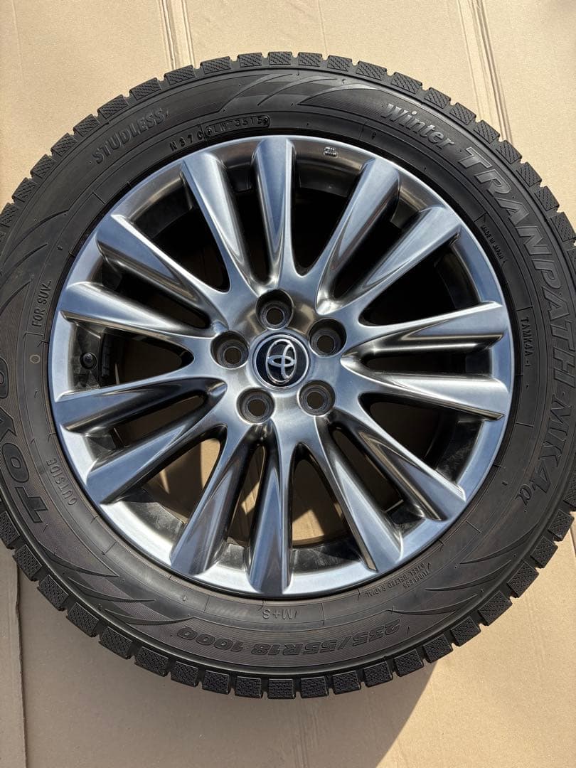 60 後期　トヨタ　ハリアー　純正ホイール　18インチ　7.5J +45 5H