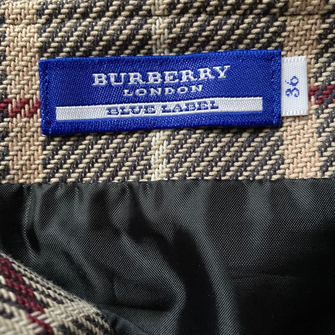 ✨美品✨BURBERRY ブルーレーベル ノバチェックスカート36 - メルカリ