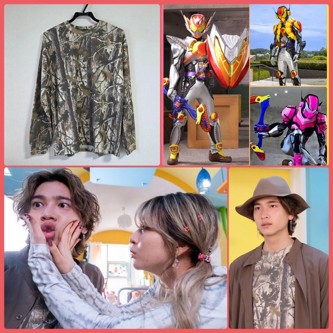 仮面ライダーヴラム/ラキア着用衣装総柄カットソーL - メルカリ