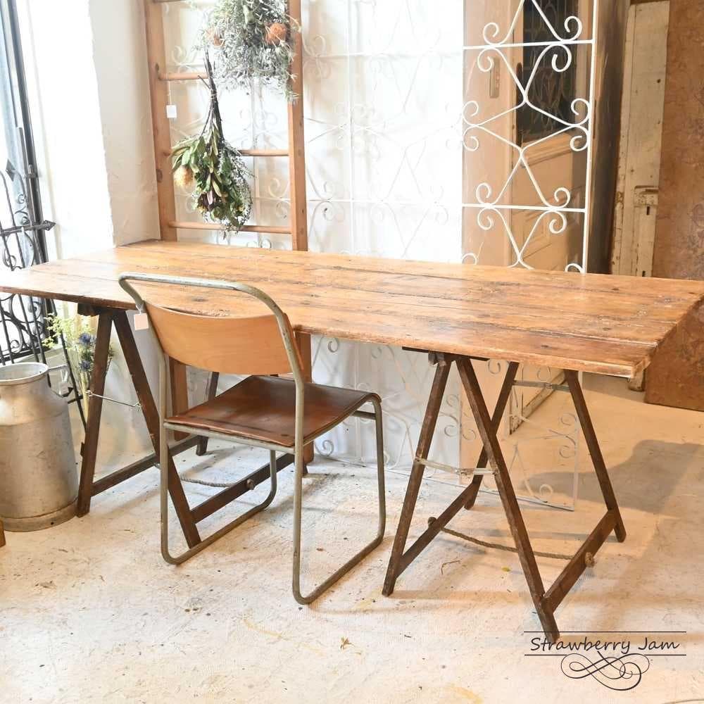 うーちゃん様専用】IFU-406 英国アンティーク ファームテーブル