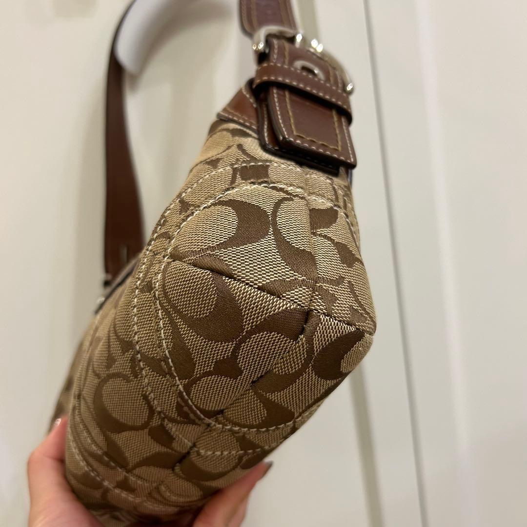 極美品 Coach 10296 コーチ シグネチャー ワンショルダー バッグ
