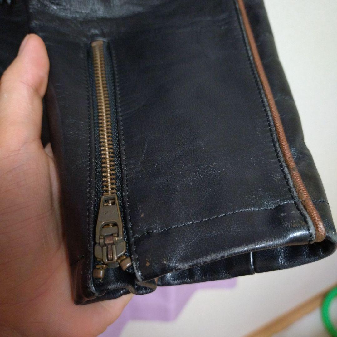 ハロルズギア ホースハイド シングルライダースジャケット - メルカリ