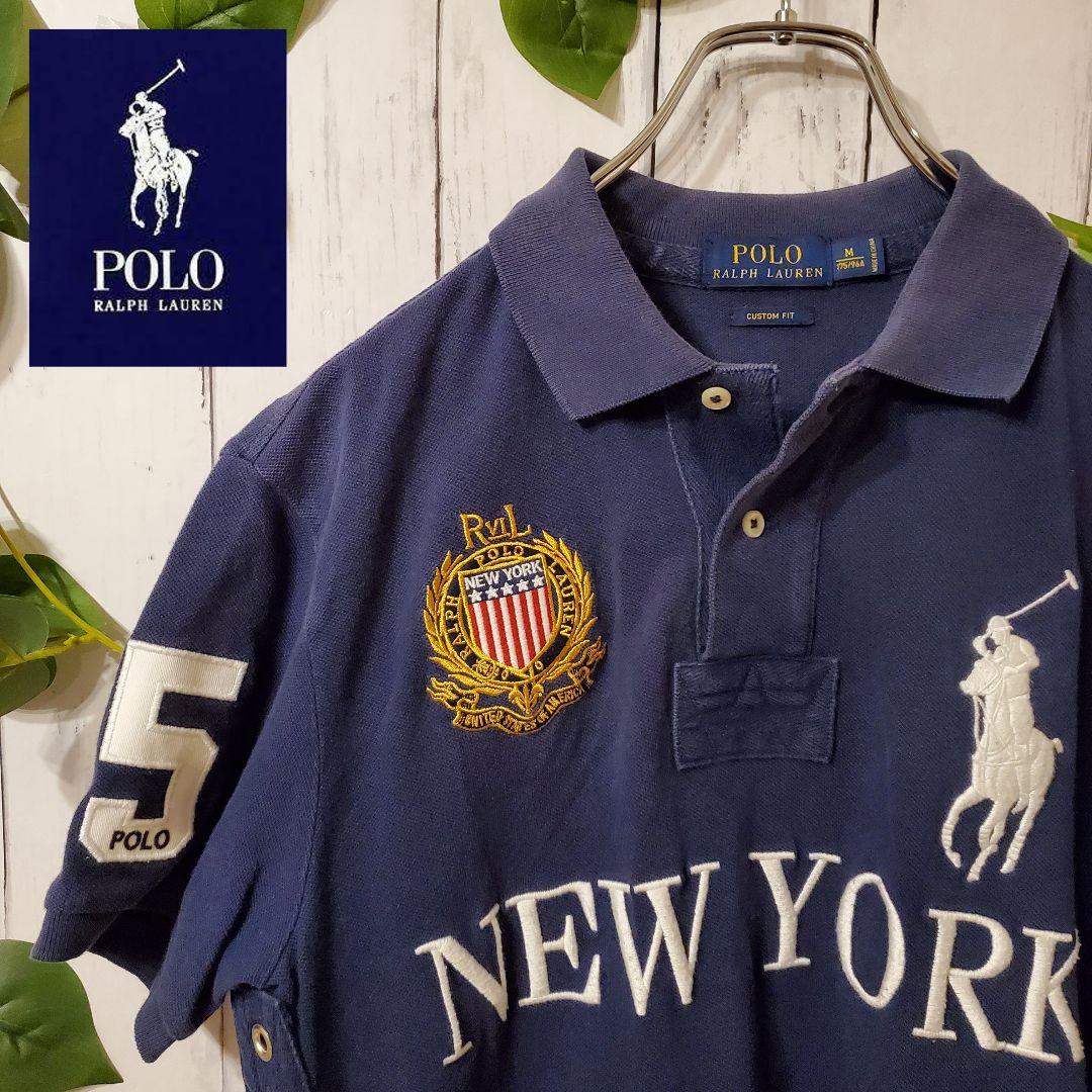 POLO RALPH LAUREN ビッグポニー NEWYORK 5 ポロシャツ - メルカリ