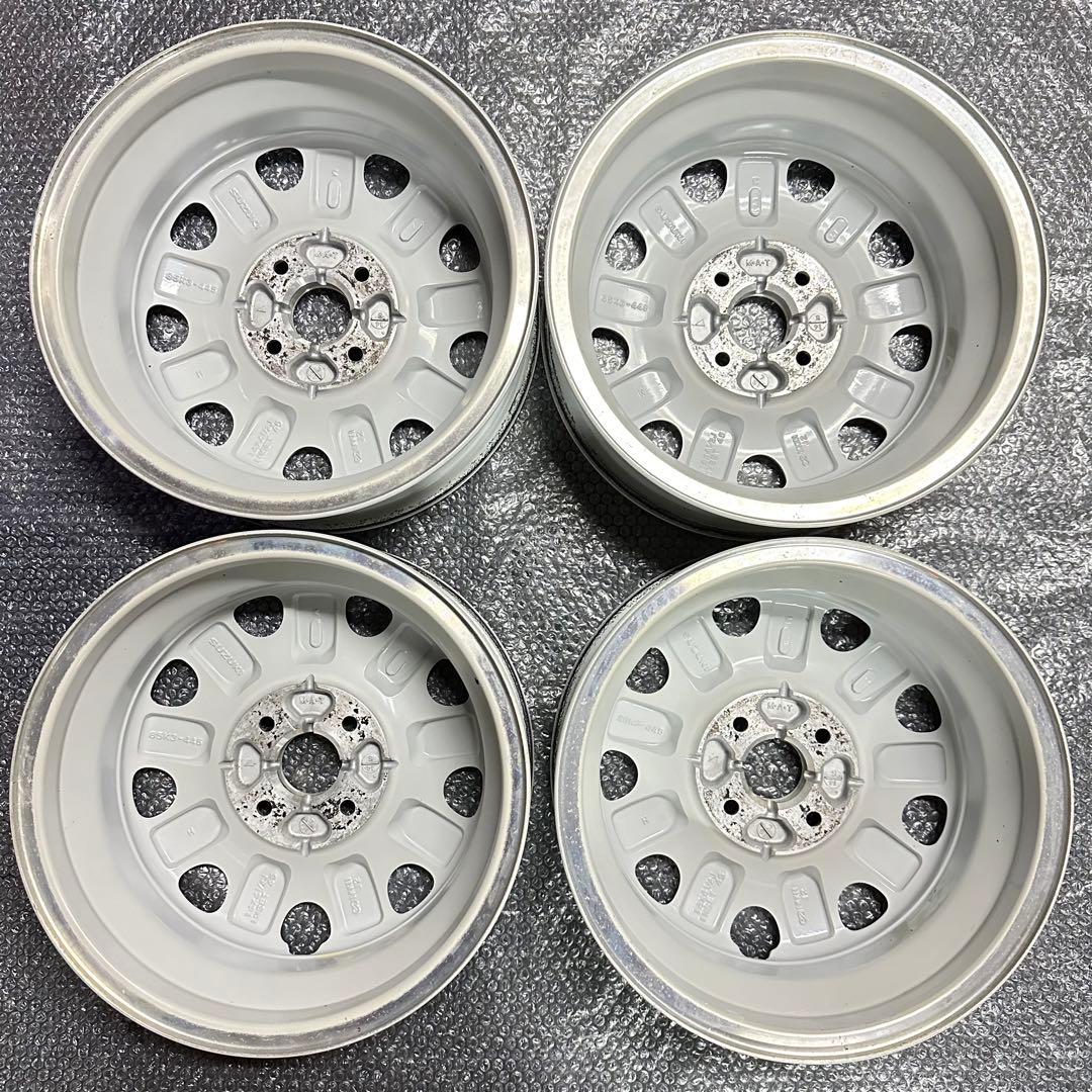 4本 ラパンLC／ショコラ スズキ純正ホイール ENKEI製 ホワイト - メルカリ