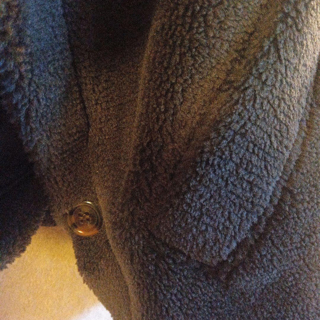 ダークグレー テディポンチョ MaxMaraお好きな方 - メルカリ