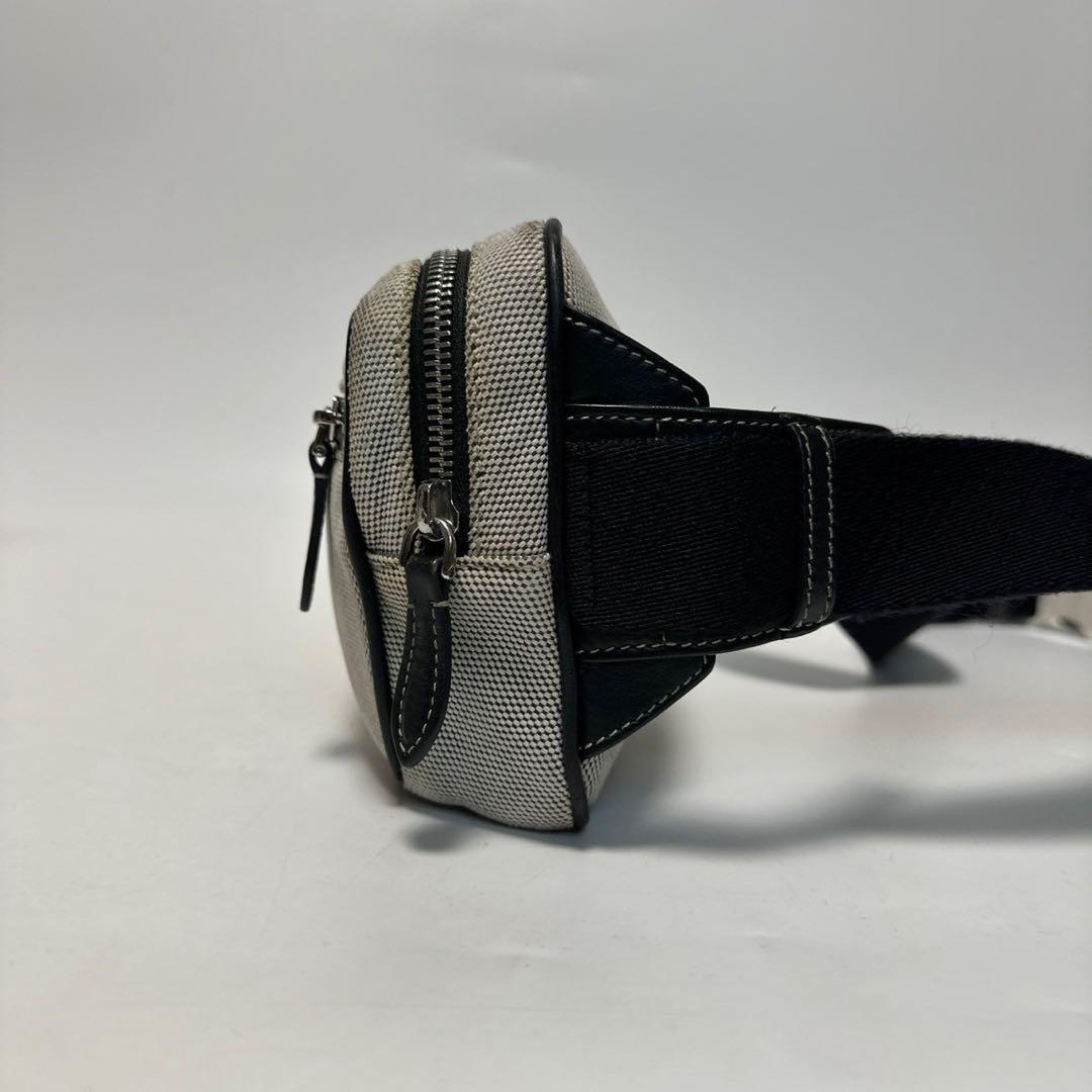 q85 バーバリー キャンバス ホースフェリー ウエストポーチショルダー
