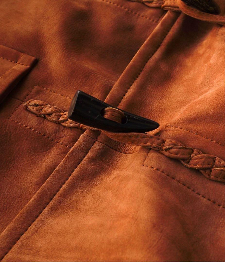 超希少】CCUレザーダッフルコート - メルカリ