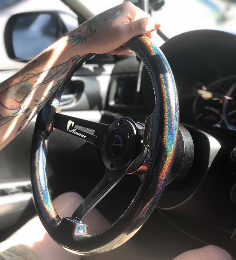 アベニューパフォーマンス ブルーxブロンズスポーク 限定ステアリング