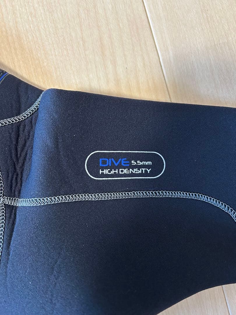 【美品】アクアラング 5.5mm ウェットスーツ メンズ XLサイズ 3点セット