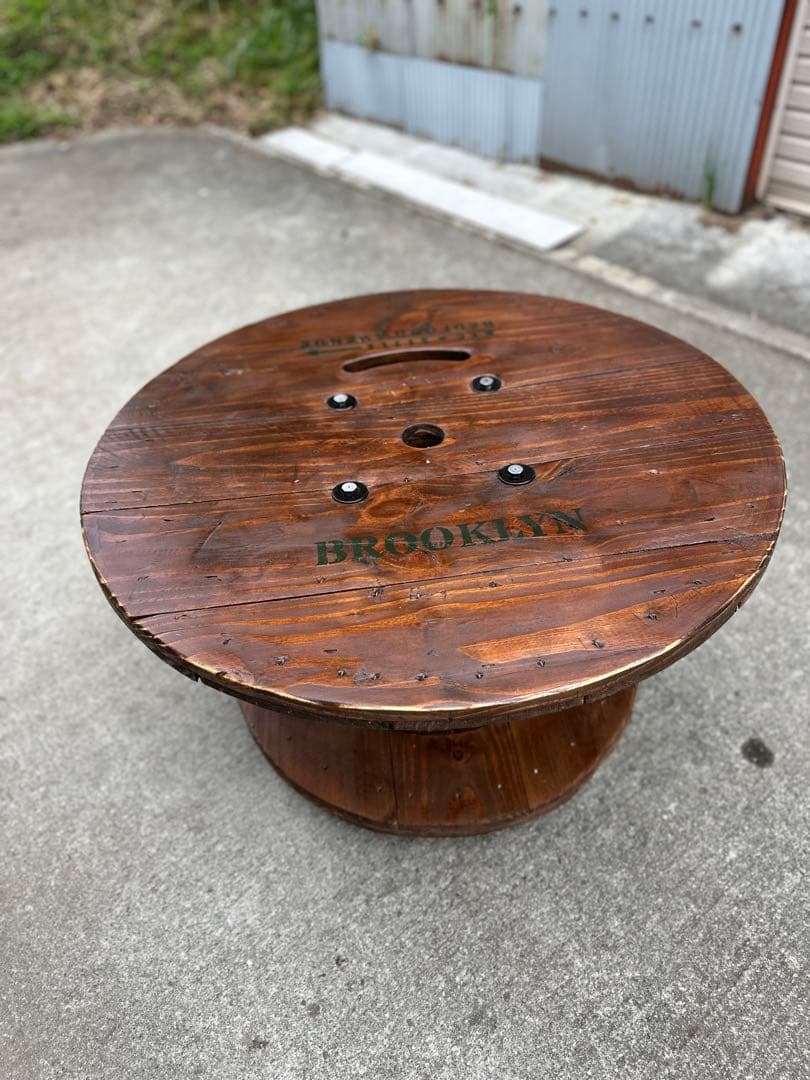 電線ドラム・ケーブルドラム☆ガーデニングテーブル／ガレージ