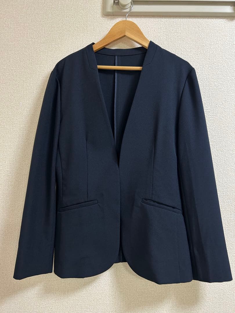 極美品】anySiS ノーカラージャケット＋テーパードパンツ スーツセット