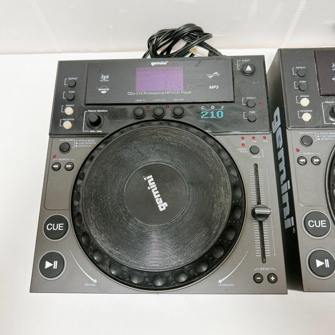 美品 Gemini ジェミニ CDJセット ペア2台 CDJ-210 動作済 - メルカリ