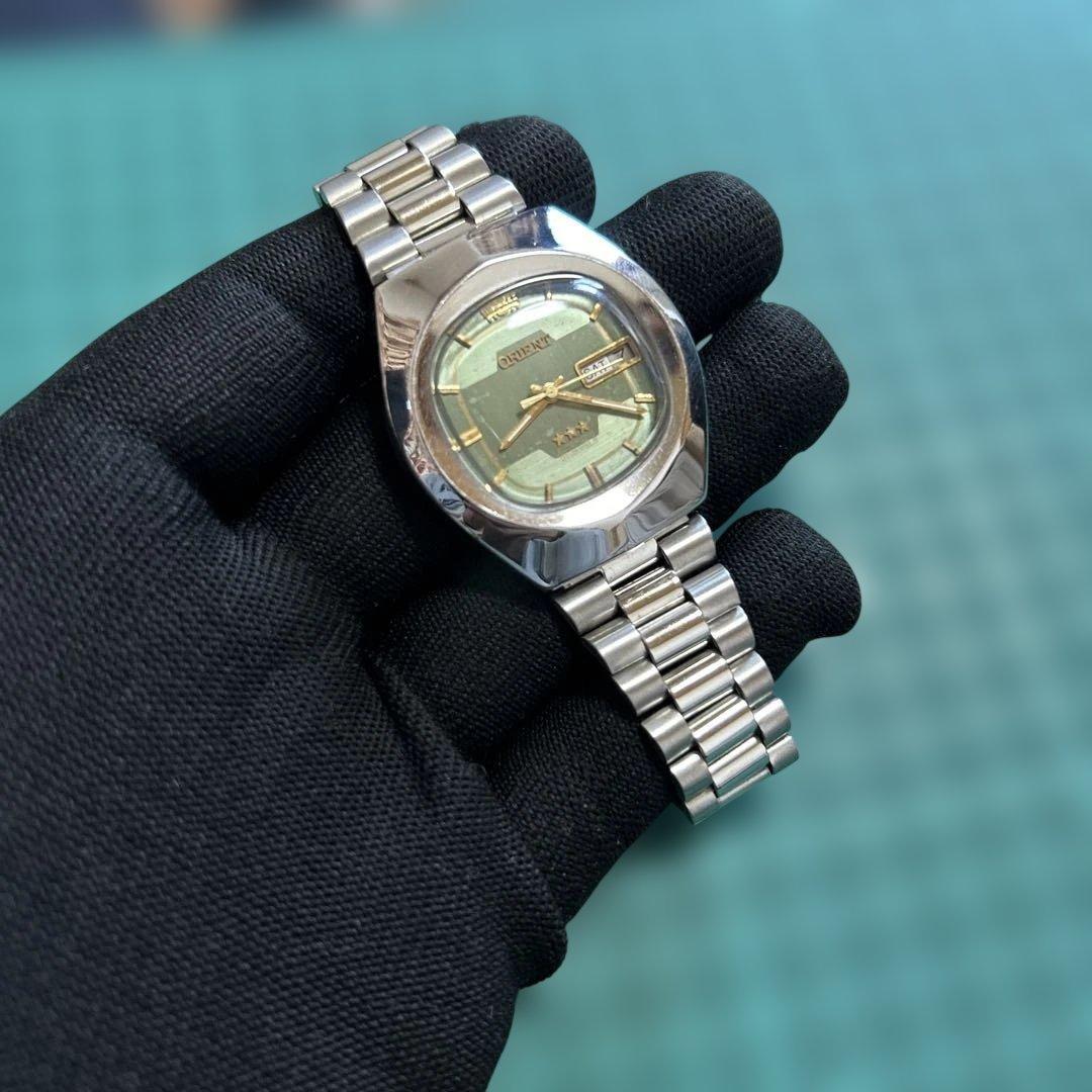 ORIENT自動巻き腕時計 シルバー/ゴールド - メルカリ