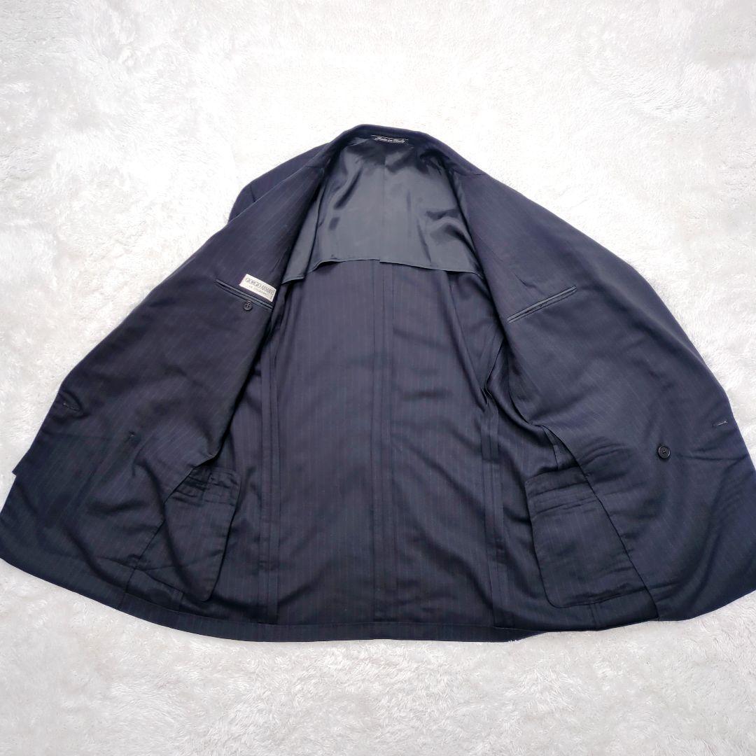 希少】ジョルジオアルマーニ スーツセットアップ XL ストライプ ダブル