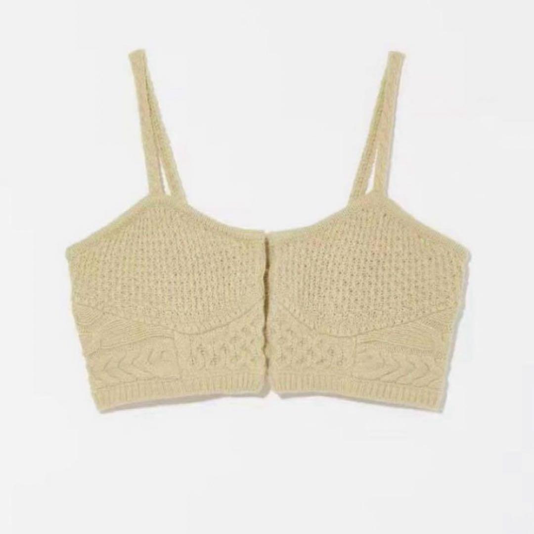 eaphi MIX PATTERN KNIT BUSTIER - メルカリ