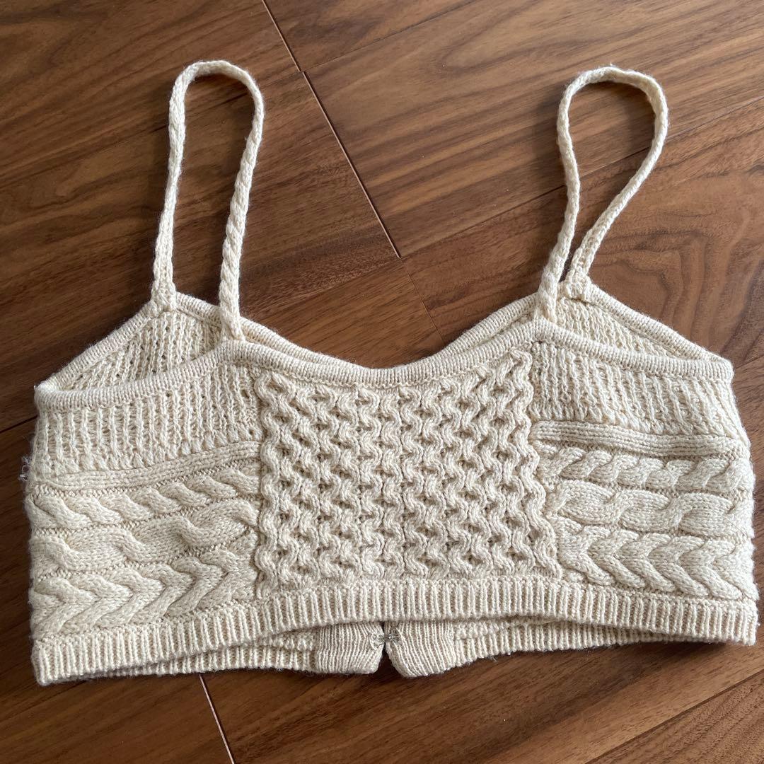 eaphi MIX PATTERN KNIT BUSTIER - メルカリ