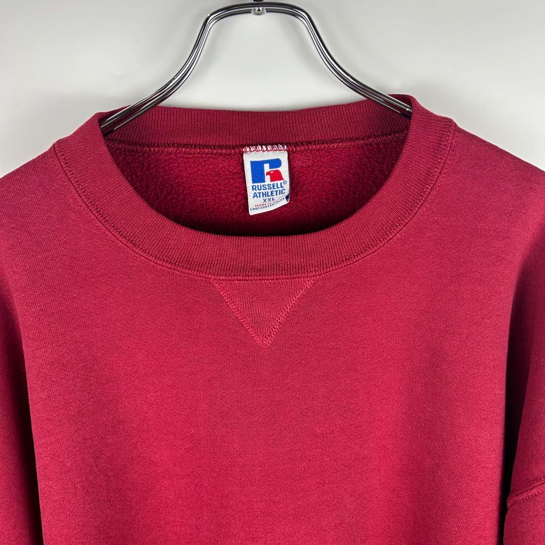 90s USA製 Russell ラッセル 前V 無地 スウェット - メルカリ