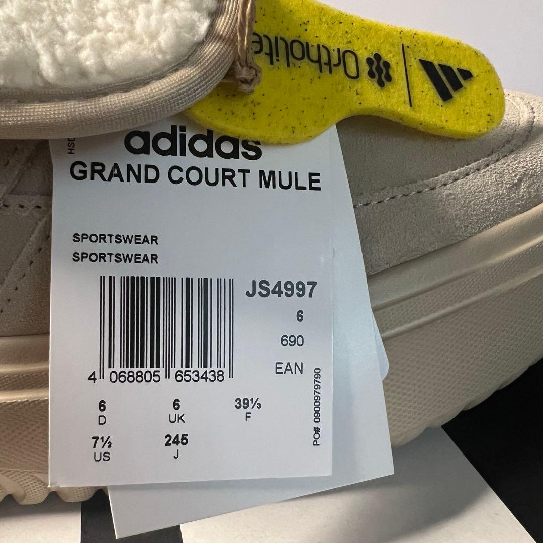 adidas アディダス 24.5cm ボア付き サンダル ミュール