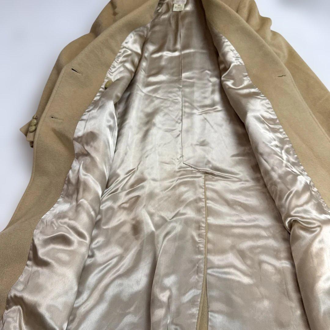 セリーヌCELINE 大きいサイズ カシミヤ50%ウールコート 3Lサイズ