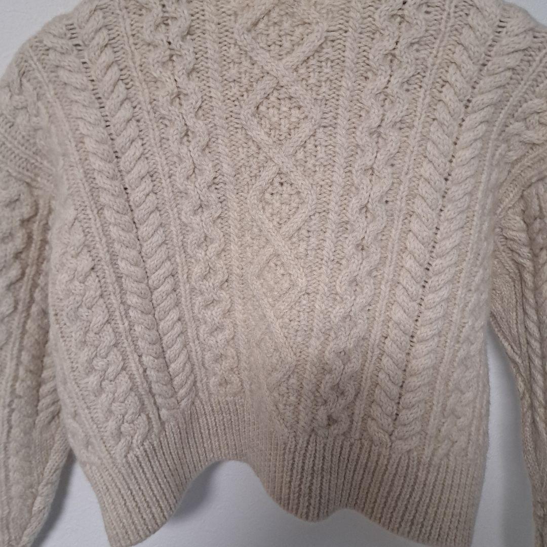 ISABEL MARANT ÉTOILEクロップドケーブルニットセーター34 - メルカリ
