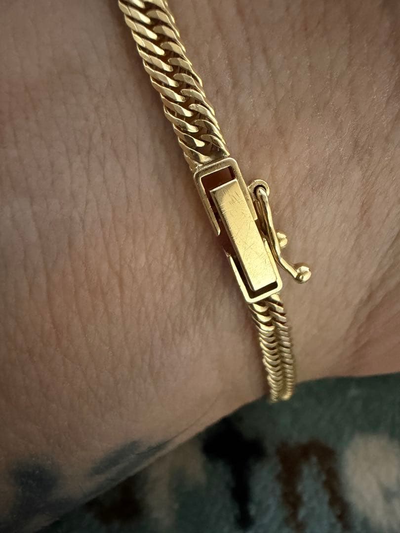 18金の喜平ブレスレット　12面　5.1g