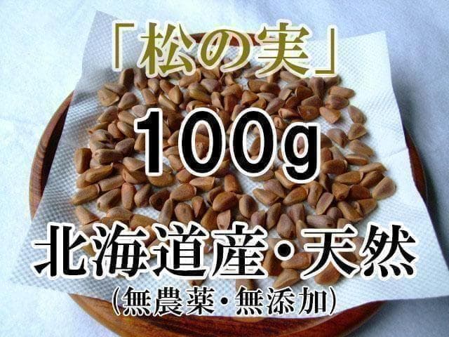 2025年産 【手作業・こだわり】 北海道産 天然 松の実 100g 山菜