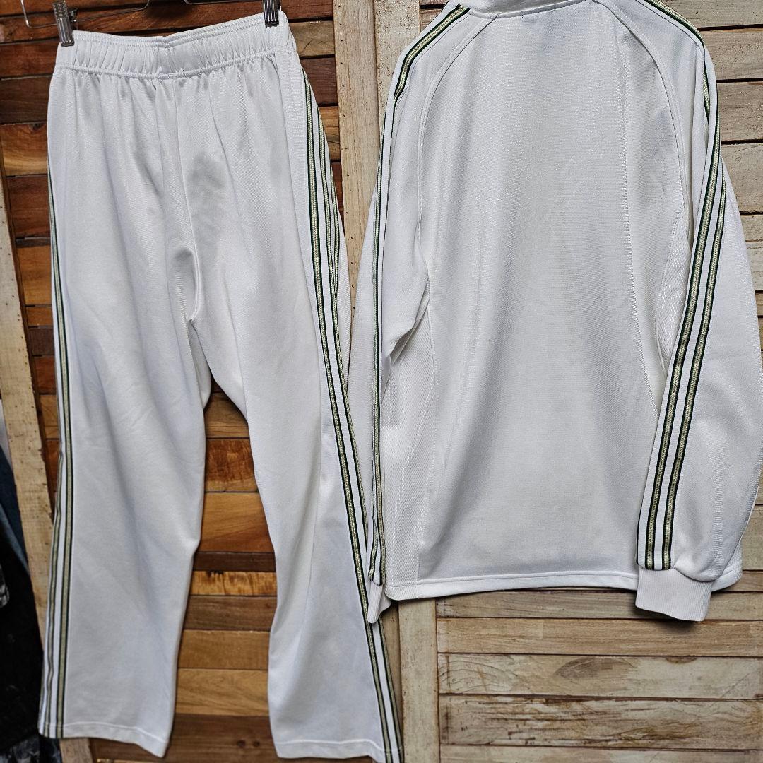 00s アディダス トラック セットアップ ジャージ上下 ホワイトx