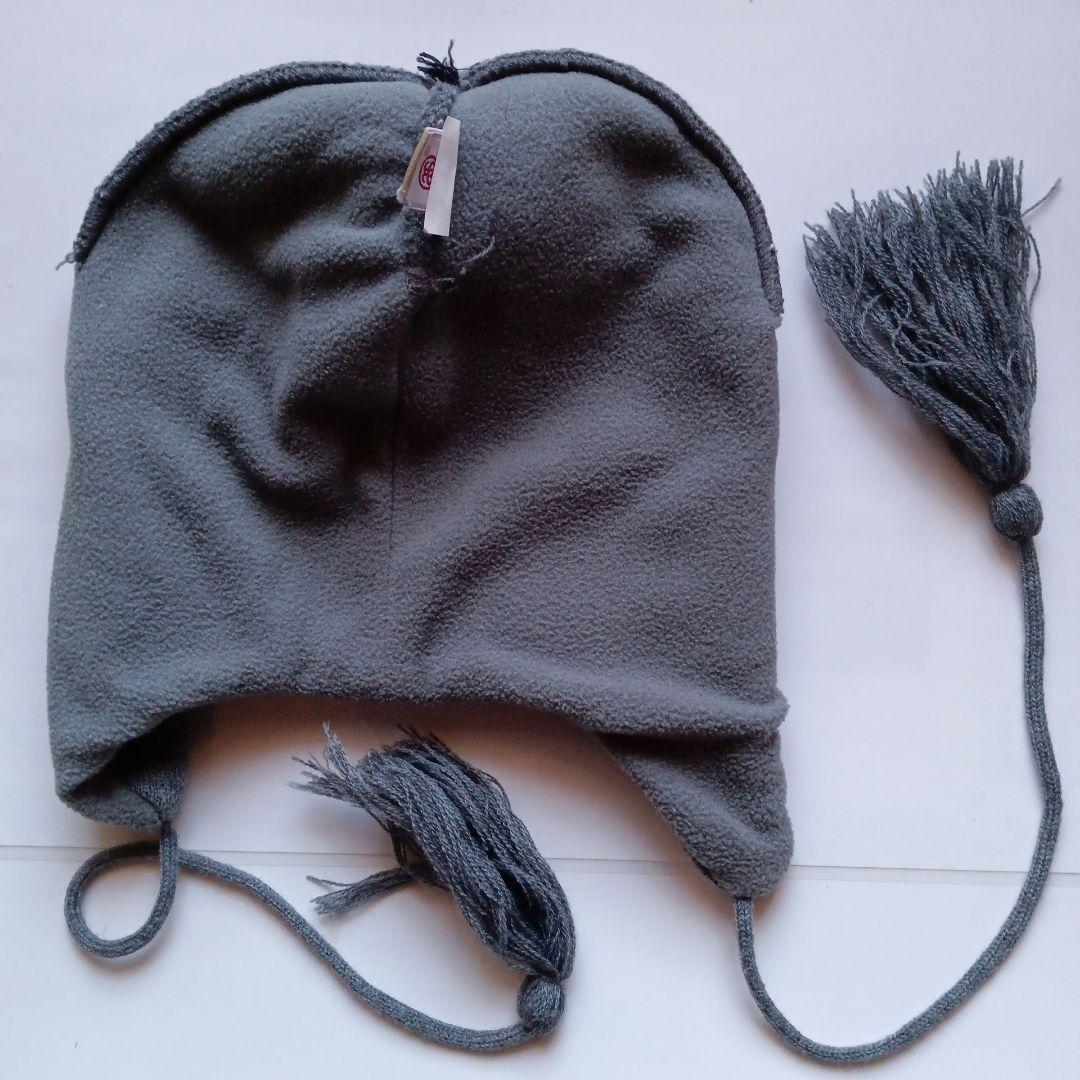 7小さめ Stussy ステューシー ポンポン付 ニット帽 ビーニー 耳あて