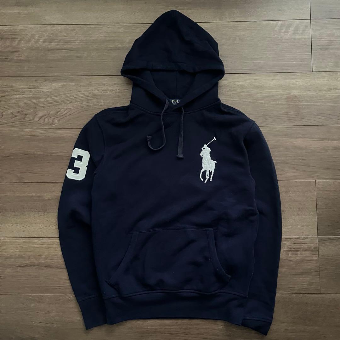Polo Ralph Lauren パーカー ビックポニー グレー XS 短丈 - メルカリ