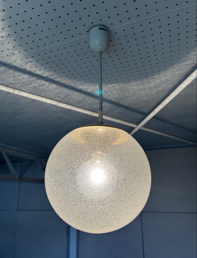 ヴィンテージ ガラスボール ペンダントランプ ミッドセンチュリー