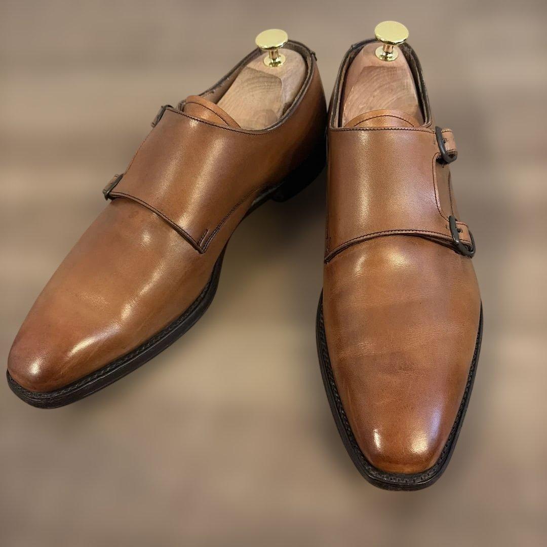 定価8.6万円 Cheaney チーニー ダブルモンク 26.0cm UK7.5