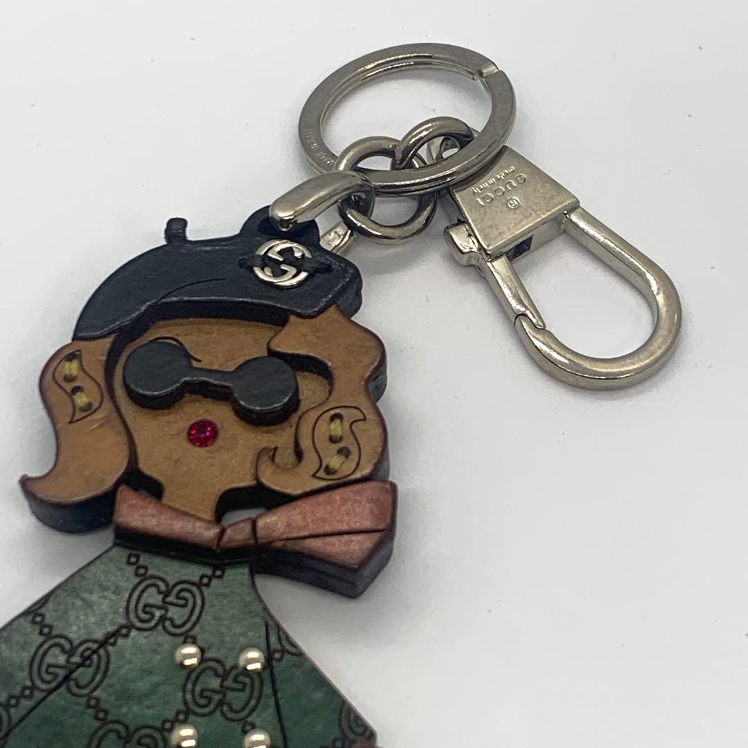 希少 グッチ キーリング マドモアゼル ガール GG インターロッキング