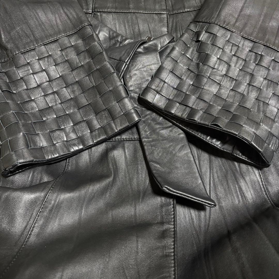 シビラ レザーコート ラムレザー 羊革 ブラック ロング ブラック