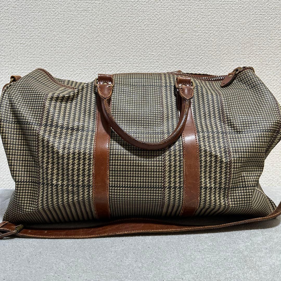 2wayショルダー付 大容量✨ラルフローレン ボストンバッグ 千鳥格子
