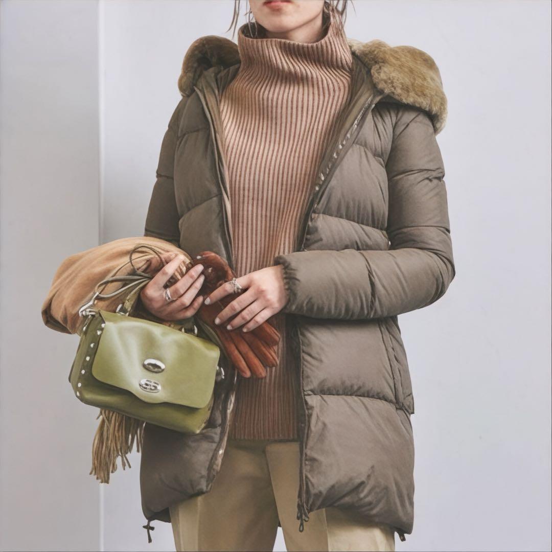 極美品 デュベティカ アローズ別注 ダウン コート ラビットファー