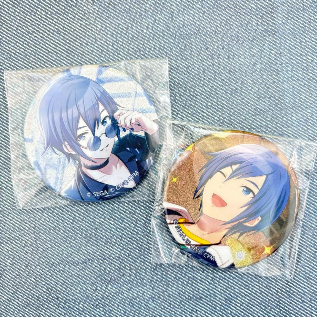 プロセカ グリッター缶バッジ グリ缶(ビビバスKAITO) - メルカリ