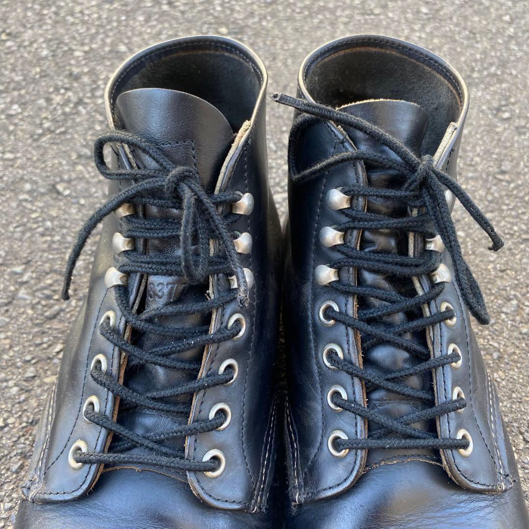 レッドウィング プレーントゥ ブーツ 8165 四角犬タグ 98年製 黒