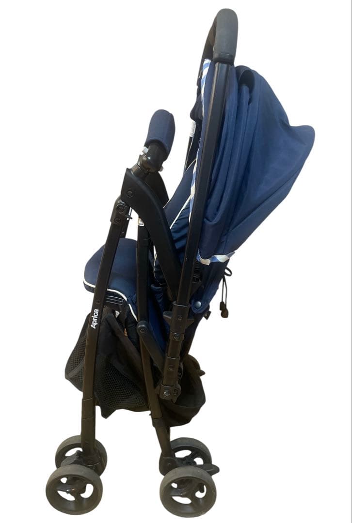 ✨Aprica✨アップリカ カルーンエアー 軽量ベビーカー ネイビー - メルカリ