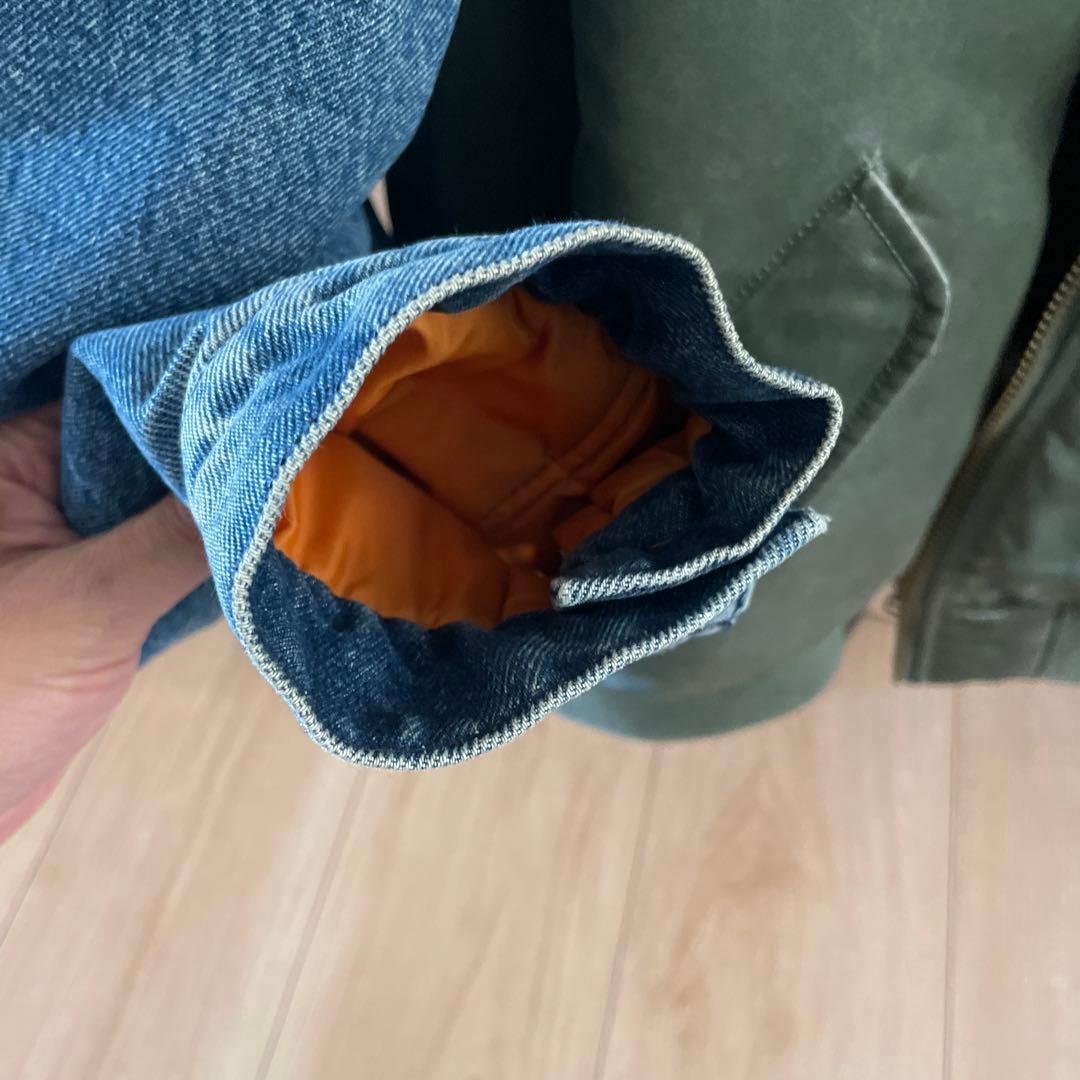 ジャケット・アウター Supreme Denim Sleeve Ma-1 \"Olive\"