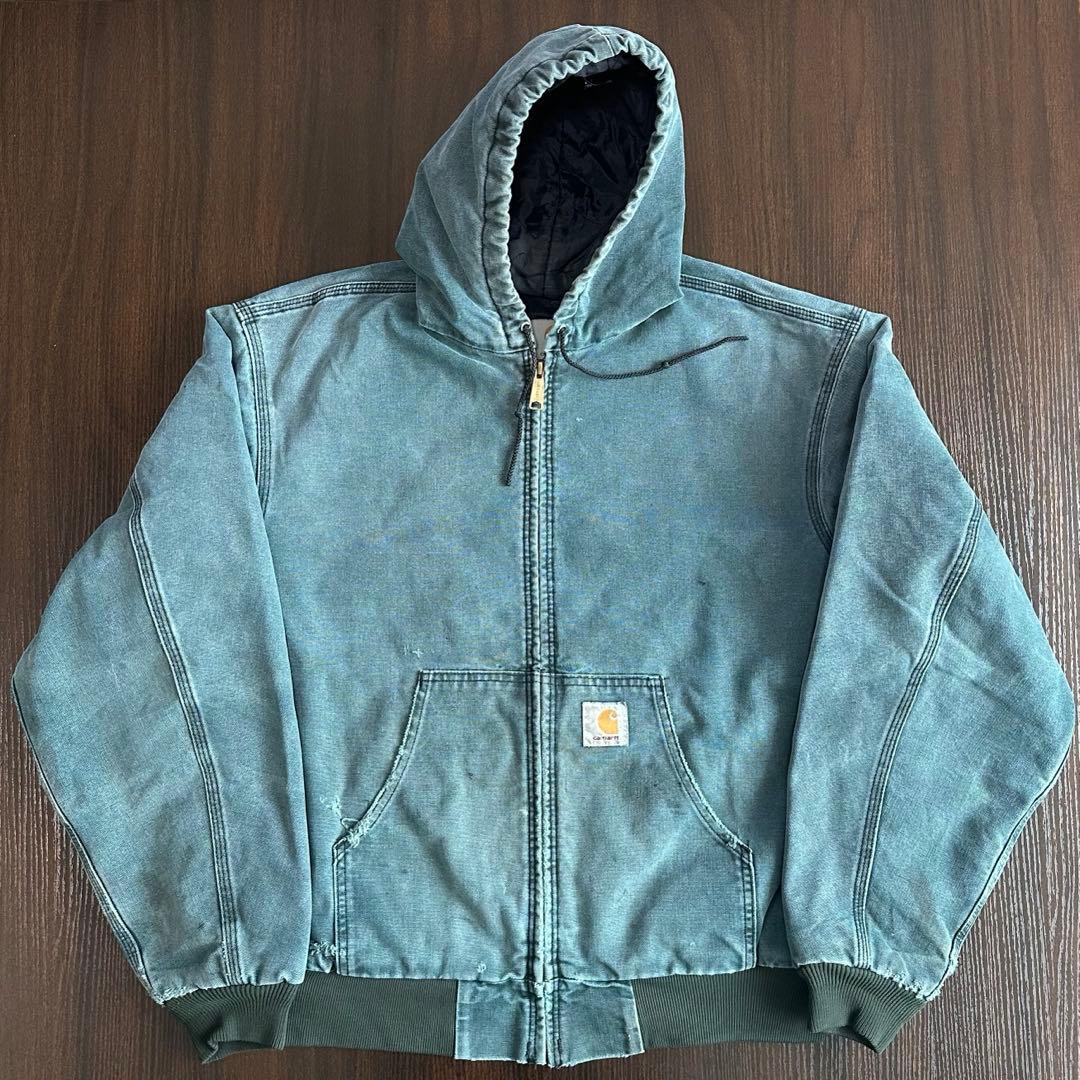 Carhartt アクティブジャケット フェード グリーン HTG MOS モス