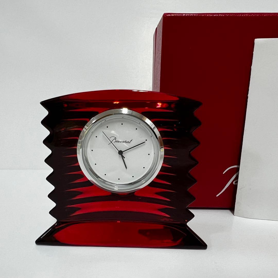 Baccarat バカラ ラランド クロック 置時計 レッド Amazon.co.jp: バカラ Baccarat クリスタル置時計 ラランド クロック