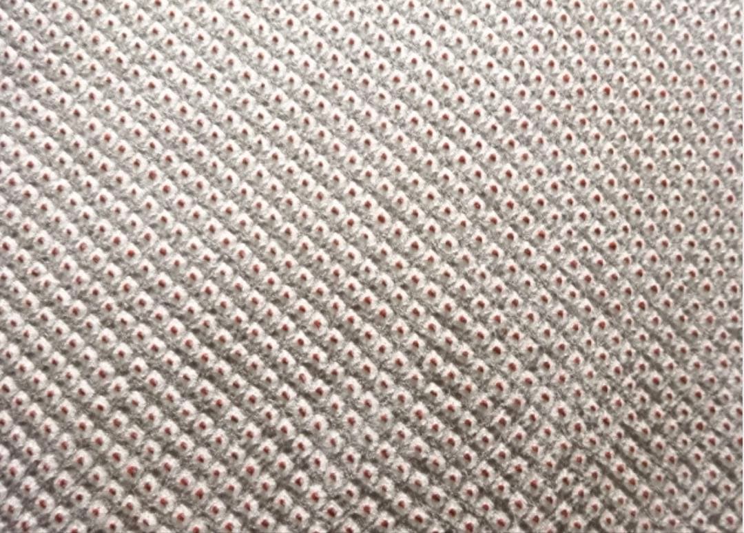 美品一部しつけ付き未使用豪華総絞り小紋グレー系トールサイズ