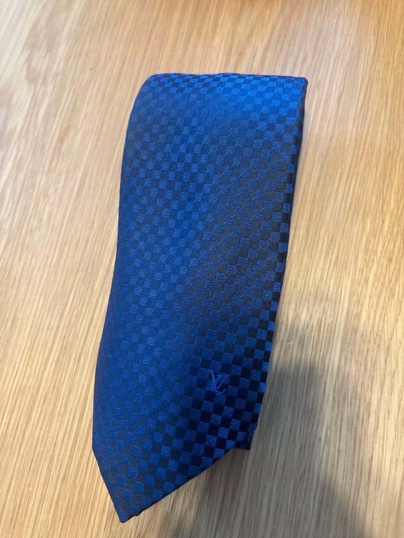 louis Vuitton ルイヴィトン　ネクタイ LOUIS VUITTON ルイヴィトン マイクロダミエ/モノグラム ストライプ